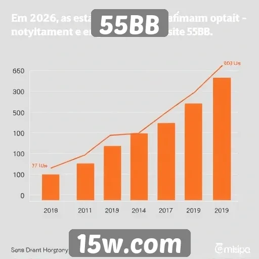 Estatísticas de crescimento do site 55BB em 2026